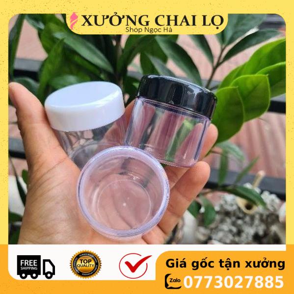 Hũ Chiết Mỹ Phẩm ❤ GIÁ RẺ NHẤT ❤ [Combo 100sp] Hủ nhựa chiết mỹ phẩm trong 30g, phụ kiện du lịch