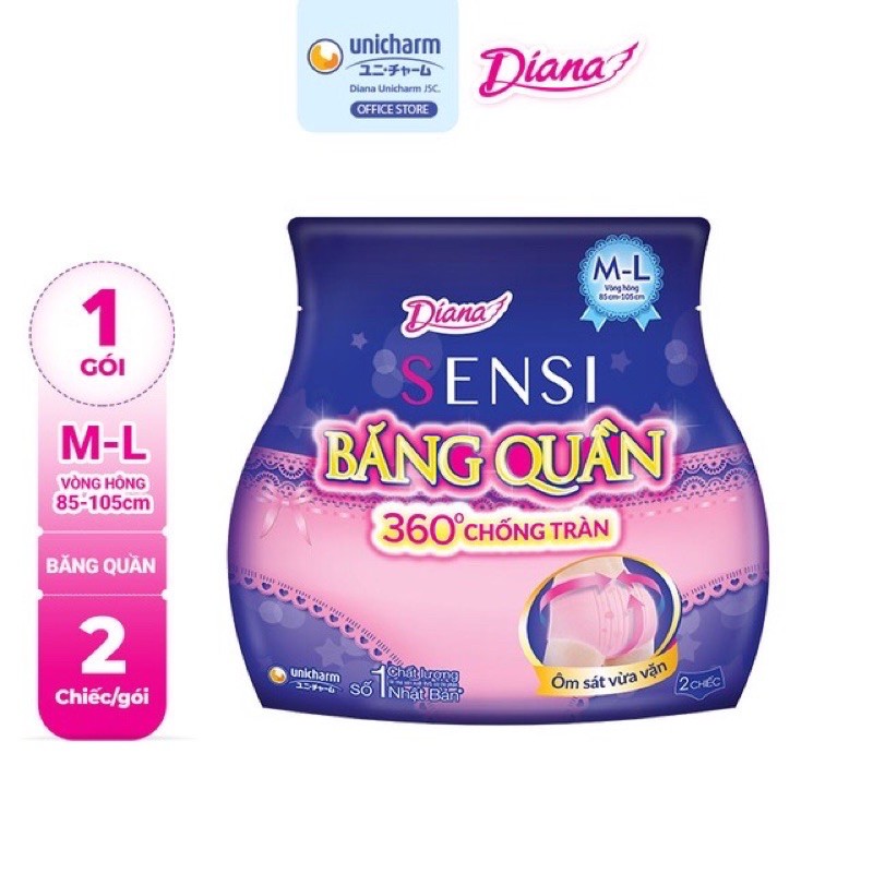 Băng vệ sinh Diana Sensi dạng quần M-L