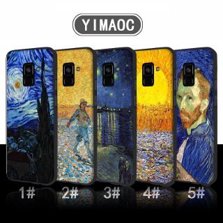 Ốp điện thoại mềm in hình tranh Van Gogh cho Samsung A3 A5 A6 Plus A7 A8 A9 2016 2017 2018 A20E
