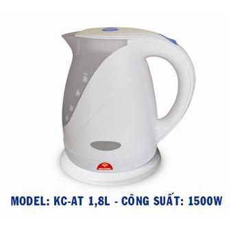 Ấm siêu tốc nhựa 1.8 lít KIM CƯƠNG KC-18AT