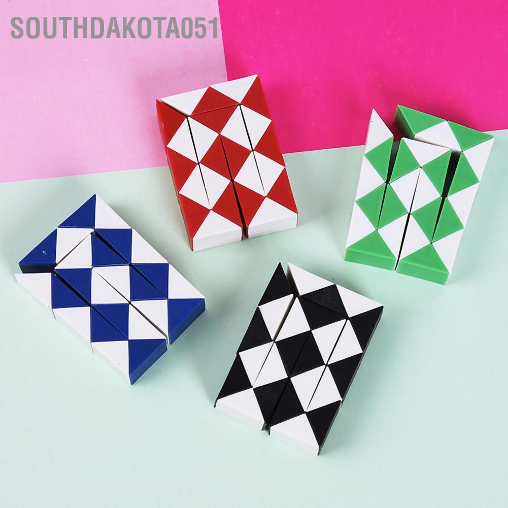Đồ chơi xếp hình rắn lắp ráp bằng nhựa xoắn mini phù hợp làm quà tặng giáo dục cho bé trai/ bé gái