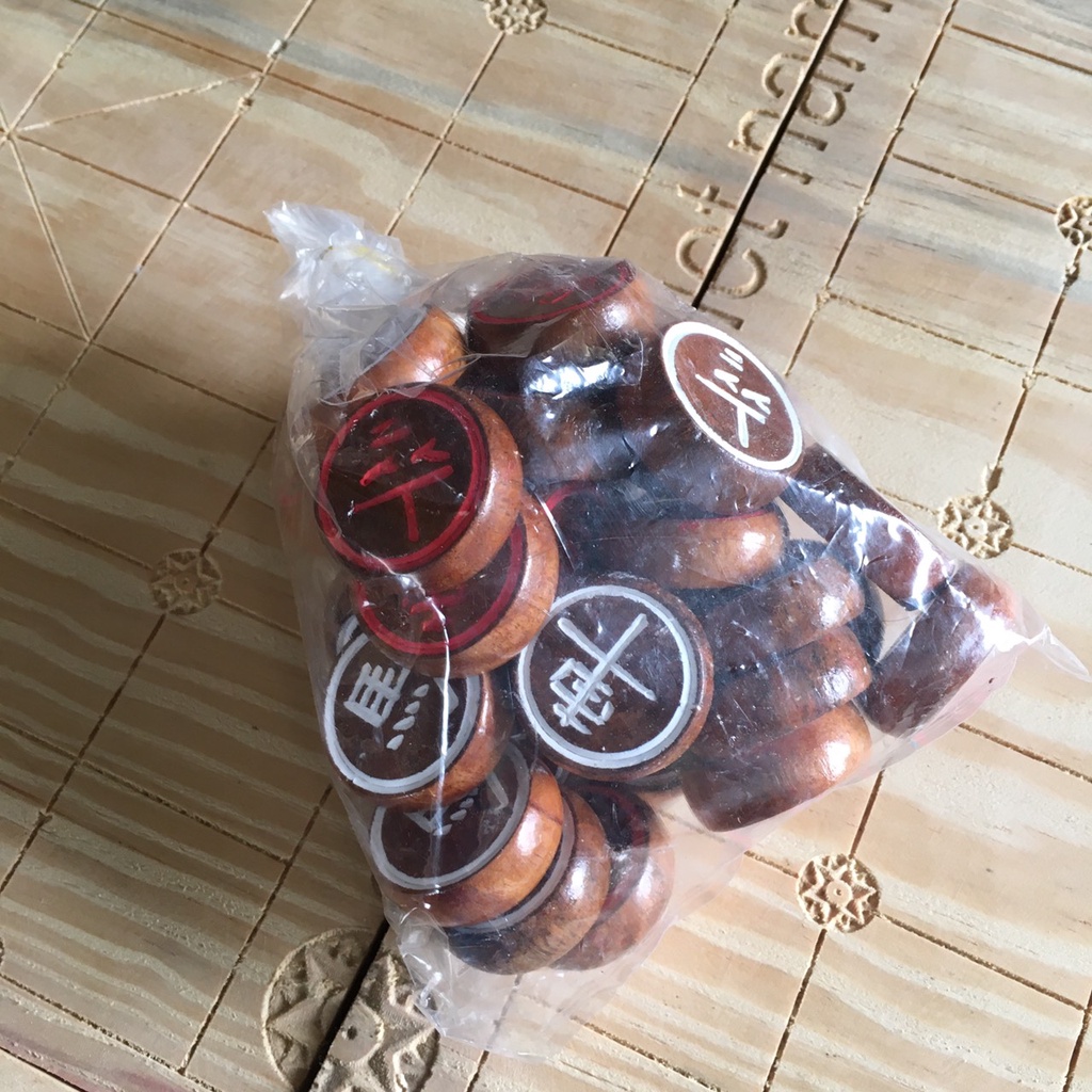 Bộ Quân Cờ tướng bằng gỗ