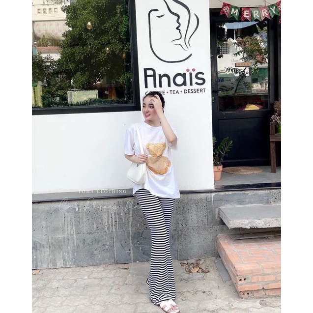 Quần Ống Loe hack dáng hot hit nhà e chất shop siêu đẹp_Hình thật 100%