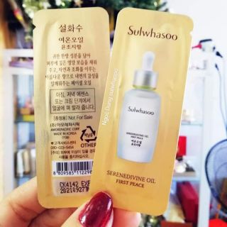 Combo 10 gói dùng thử tinh dầu Sulwhasoo Serenedivine oil
