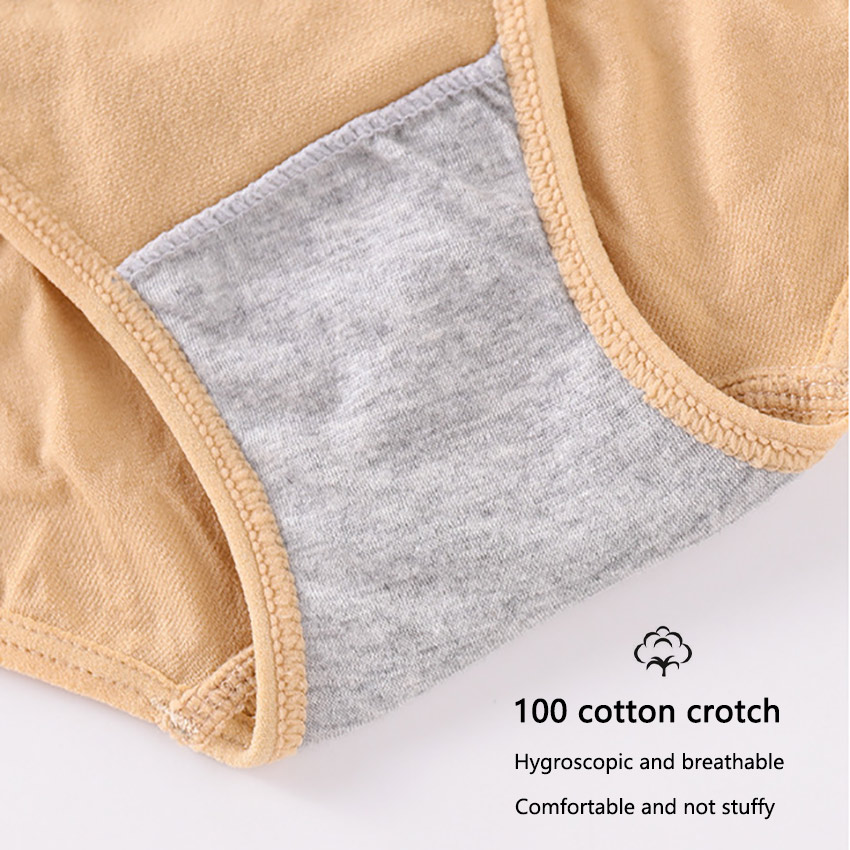 Quần lót cotton 3d không đường may lưng cao định hình vòng eo cho nữ