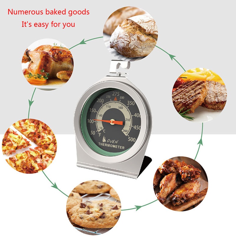 Nhiệt Kế Inox Đo Nhiệt Độ Lò Nướng BBQ An Toàn