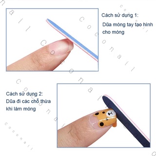 Set 10 dũa móng tay mini