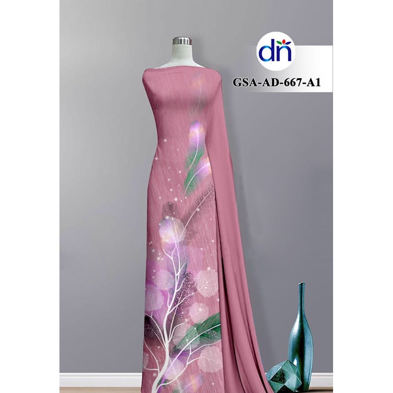 Vải áo dài 3D