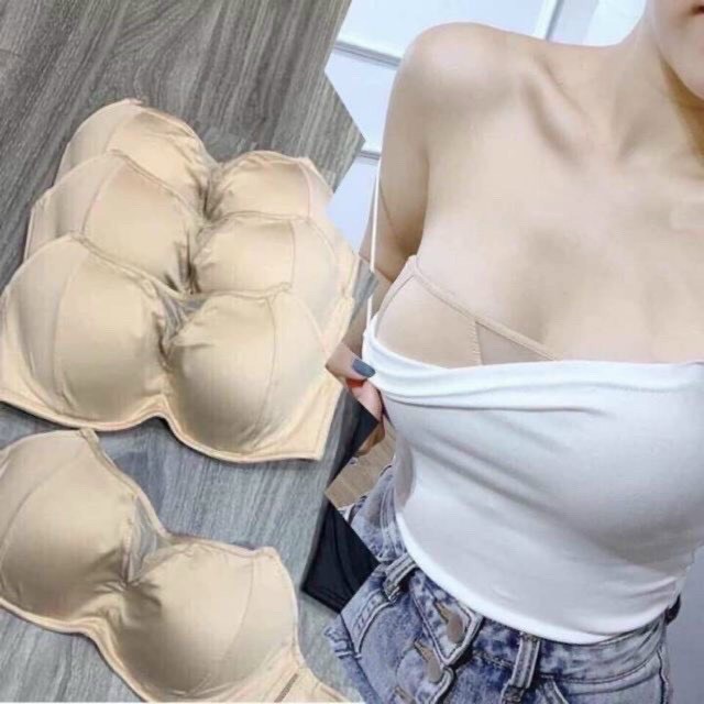 Áo Ngực Không Dây-Áo Lót Nâng Ngực Siêu Đẹp Có Gọng,Mút Tháo Rời Tiện Lợi AL57