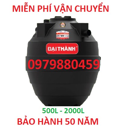 Bồn tự hoại Đại Thành, dễ lắp đặt bảo trì, BH 50 năm