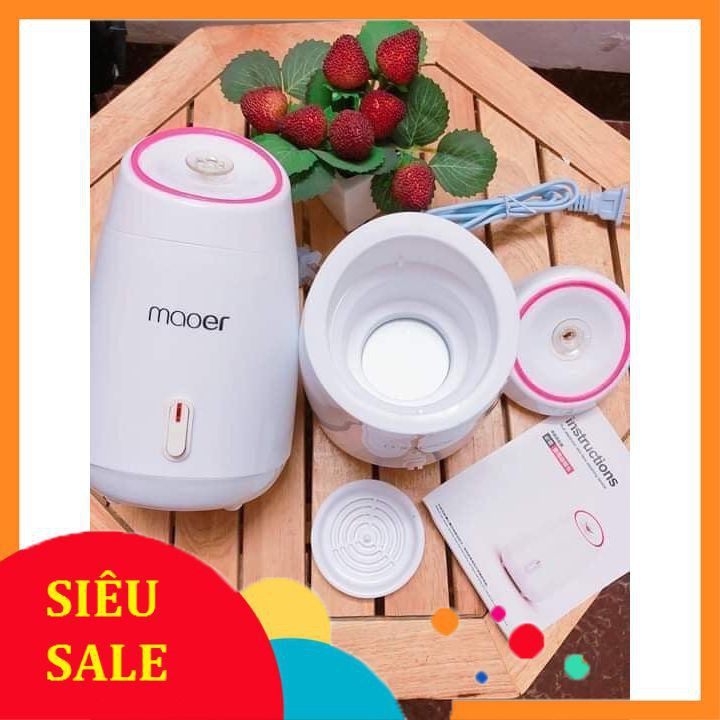 Máy xông da mặt hoa quả tươi tự động 2 in 1 MAOER - Máy xông hơi mặt thảo dược Thông Thoáng Lỗ Chân Lông, Mịn Da Mặt