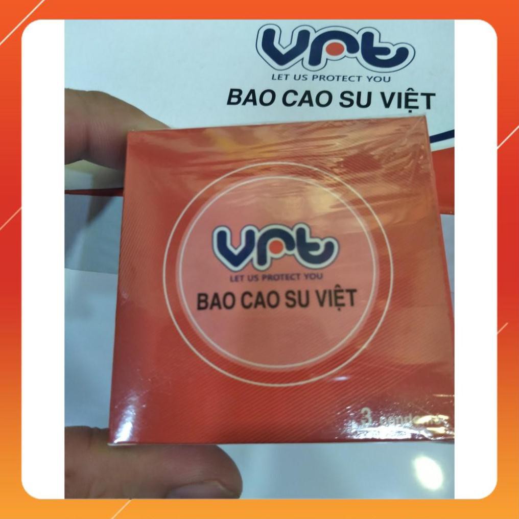 [Hàng Chất Lượng] Bao cao su Giá Rẻ VRT - 3 cái