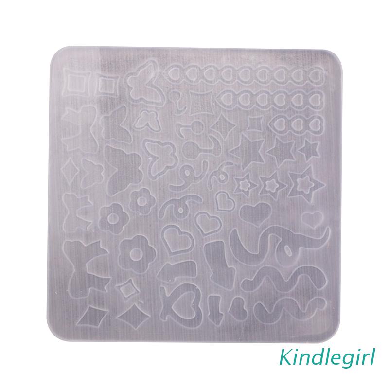 Khuôn Silicone Làm Móc Khóa Resin Epoxy Pha Lê Epoxy Hình Dạng Cát Chảy Độc Đáo