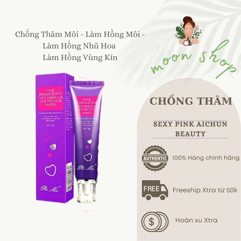 Chống Thâm Môi - Làm Hồng Môi - Làm Hồng Nhũ Hoa - Làm Hồng Vùng Kín Sexy Pink Aichun Beauty 30g