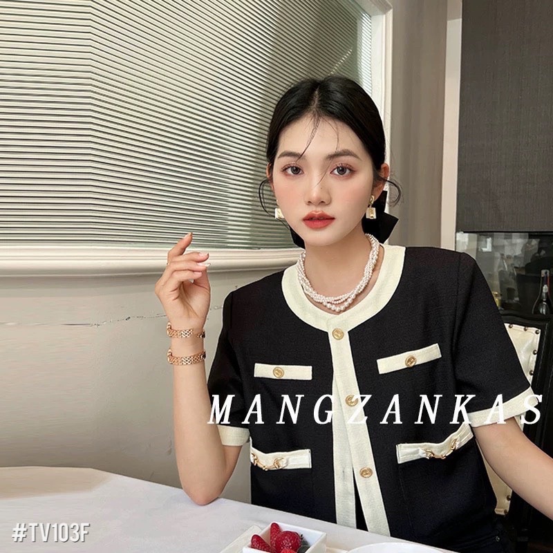 💥FREESHIP💥ÁO XỐP CỔ TRÒN PHA VIỀN CỰC HOTT ĐẸP UY TÍN