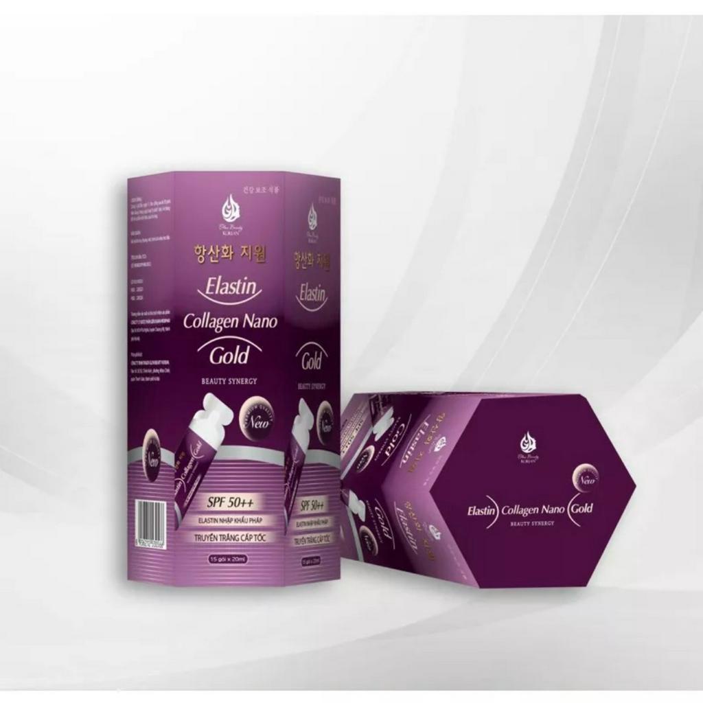 Nước uống Elastin Collagen Nano Gold BeautySynergy-Truyến trắng cấp tốc,Trẻ hóa làn da,xóa nám,mờ tàn nhang