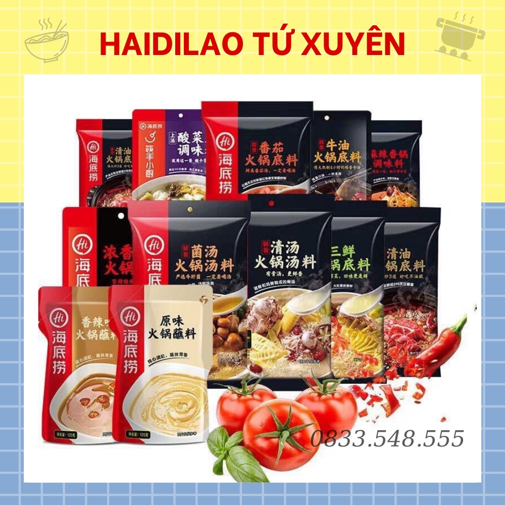 Nước Lẩu Haidilao Đủ Vị Đặc Trưng, Cốt Lẩu Tứ Xuyên Tê Cay Truyền Thống