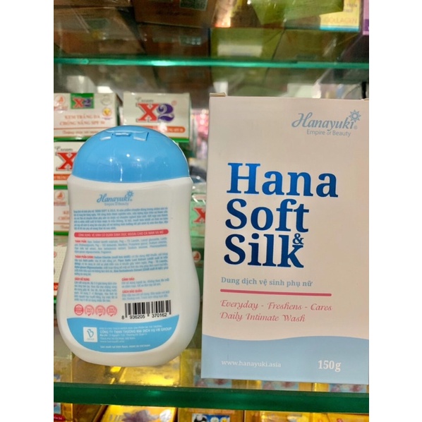 dung dịch hana soft silk chai 150g