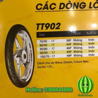 ( Lốp ) Vỏ Xe Dunlop cho Wave , Future , Exciter 135 , Exciter 150 , Winner ! _ Lốp Trung Thành