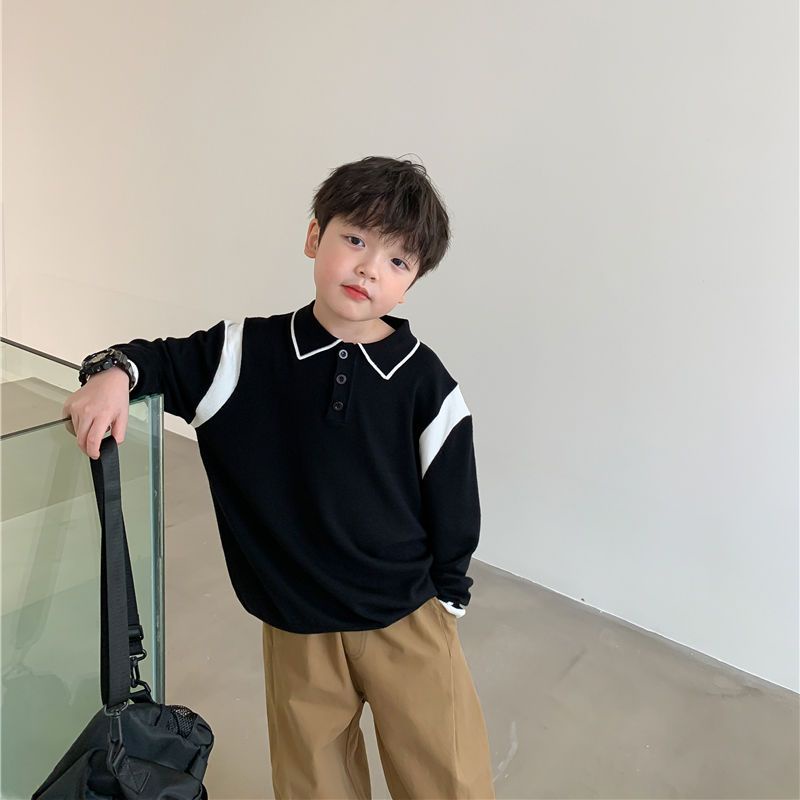 Áo Sweater Dệt Kim Phong Cách Nhật Hàn Thời Trang Mùa Thu 2022 Mới Cho Bé Trai