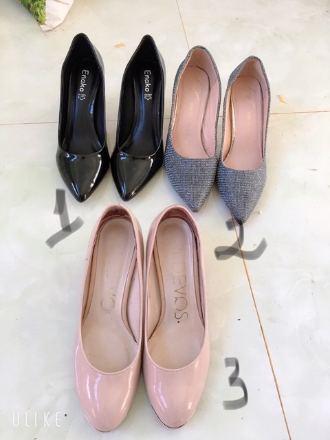Thanh lý giày cao gót 7 phân vs 5 phân size 38
