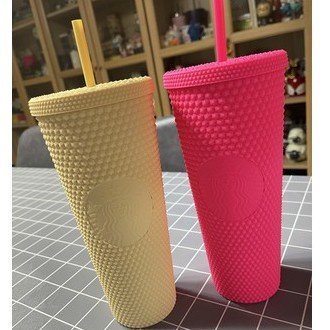 🩰CÔNG TY CỔ PHẦN🩰Tumbler Kim cương Lựu Lotus Cup có thể tái sử dụng Tumbler Lotus Cup Hạnh nhân Cốc nhựa có nắp và cốc lạnh bằng rơm