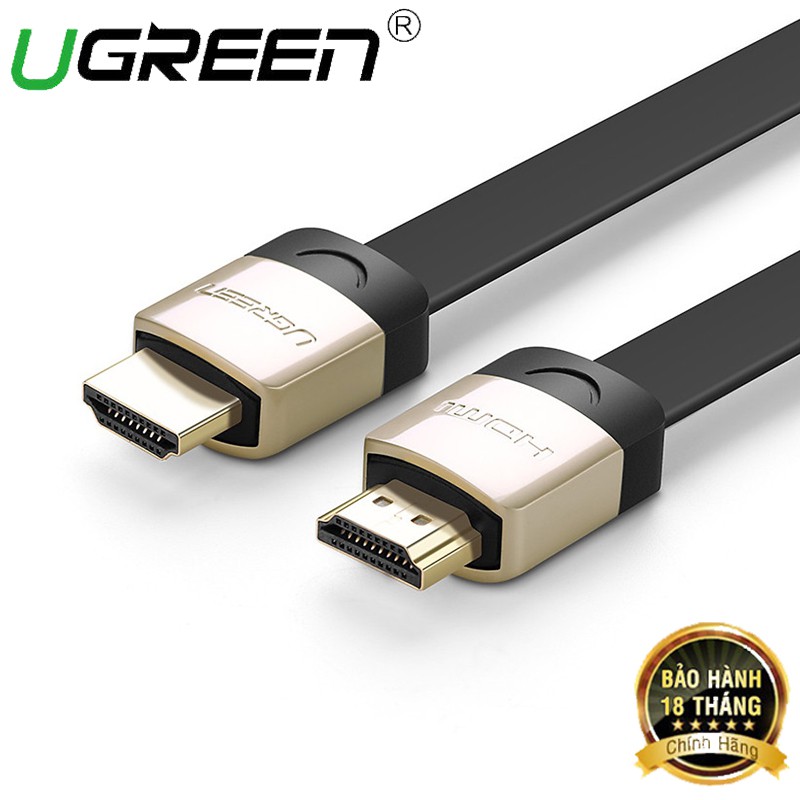 Cáp HDMI dẹt Ugreen 10263 dài 5M hỗ trợ 3D, 4K chính hãng - Hapu Shop
