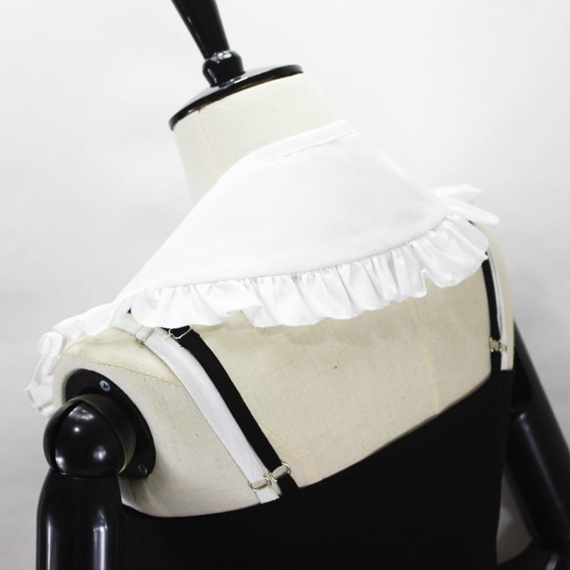 Cổ áo sơ mi giả màu trắng ngọt ngào phong cách Nhật Bản