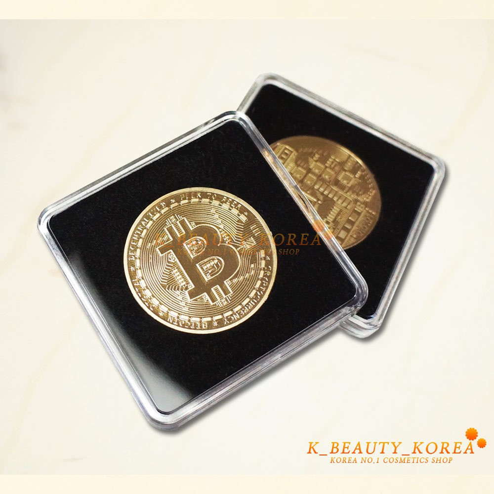 BITCOIN 24K Gold Plated Coin Đồng Tiền Bitcoin Mạ Vàng 24k