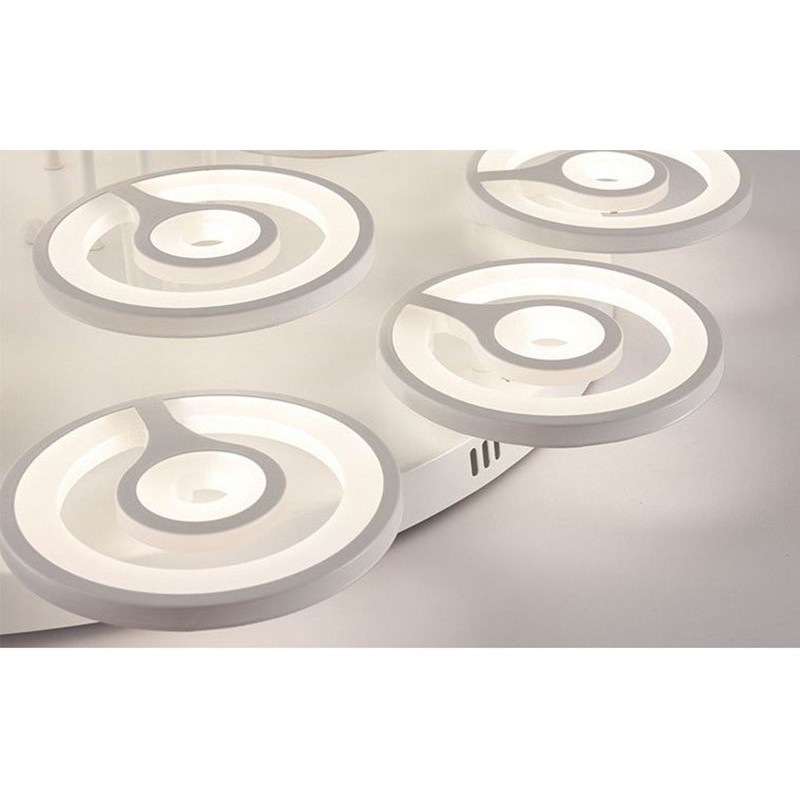 Đèn trần RENTOR 3 chế độ ánh sáng hiện đại trang trí nội thất - kèm bóng LED chuyên dụng và điều khiển từ xa