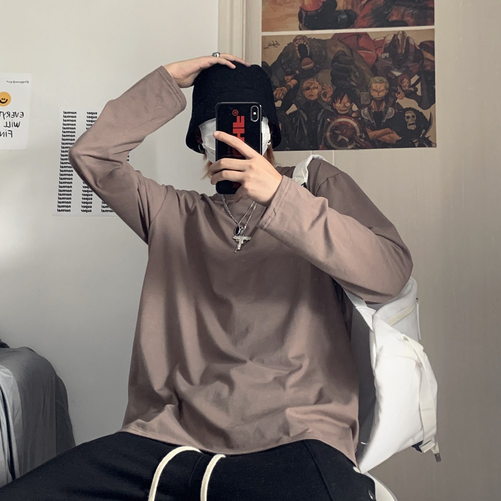 Áo Thun Trơn Tay Dài Phong Cách Thời Trang Harajuku 226767 | BigBuy360 - bigbuy360.vn