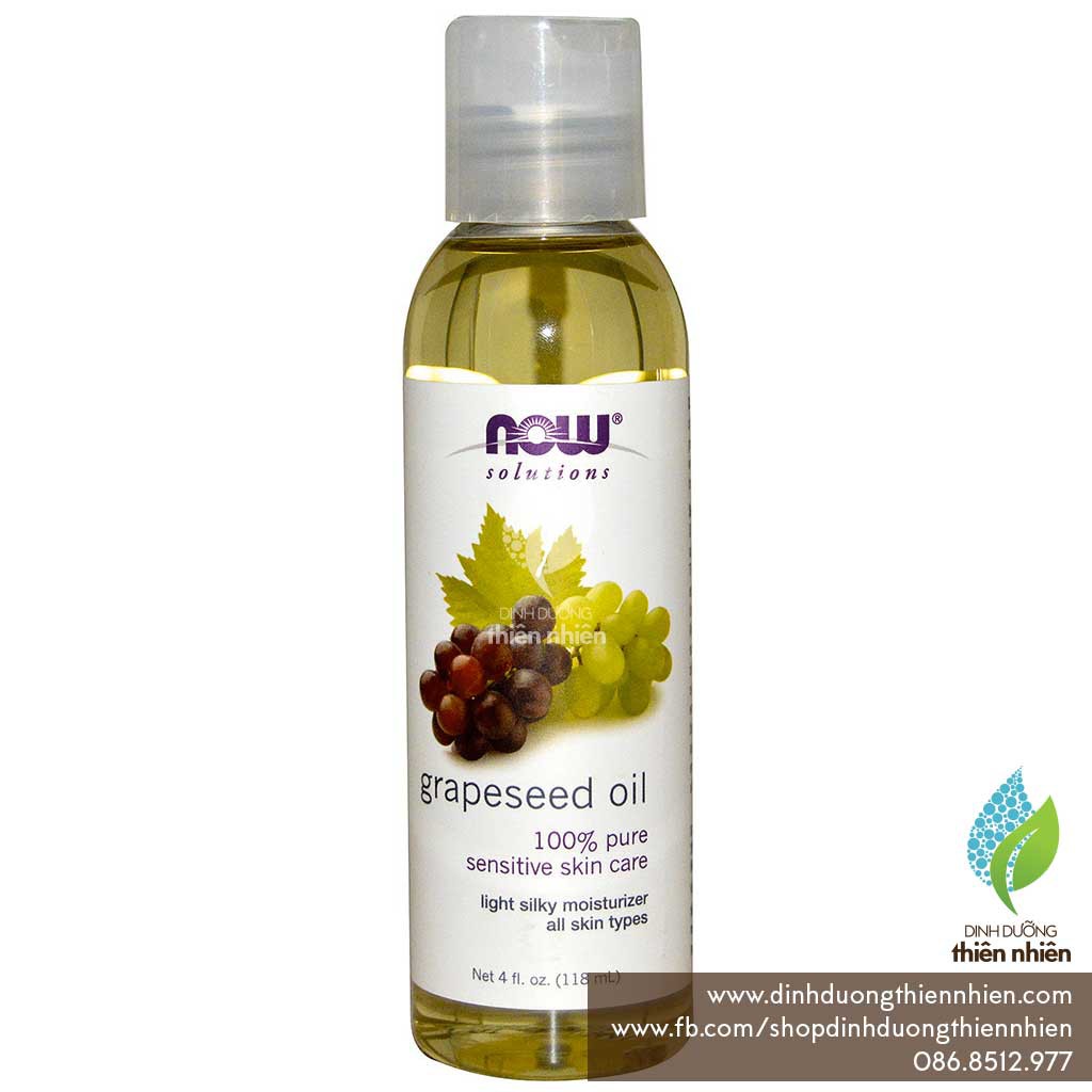 Dầu Hạt Nho Now Solutions Grapeseed Oil, 118ml