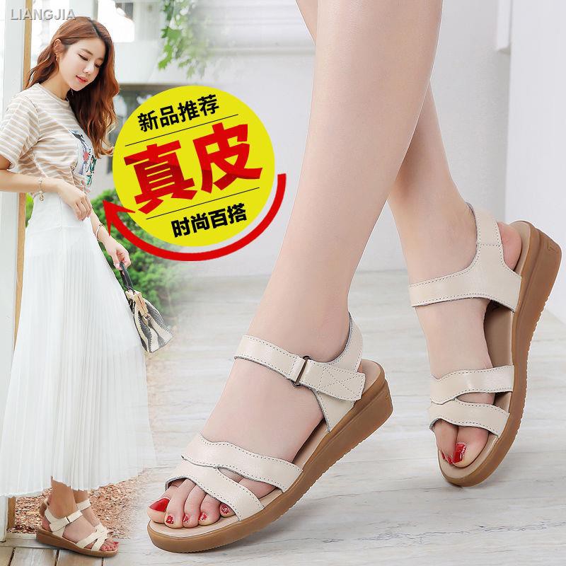 Sandal nữ quai dán đơn giản thời trang phong cách Hàn Quốc 2020