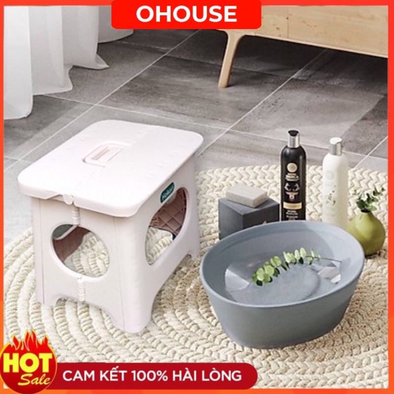Ghế Nhựa Gấp Gọn Mini Quai Xách HOKORI