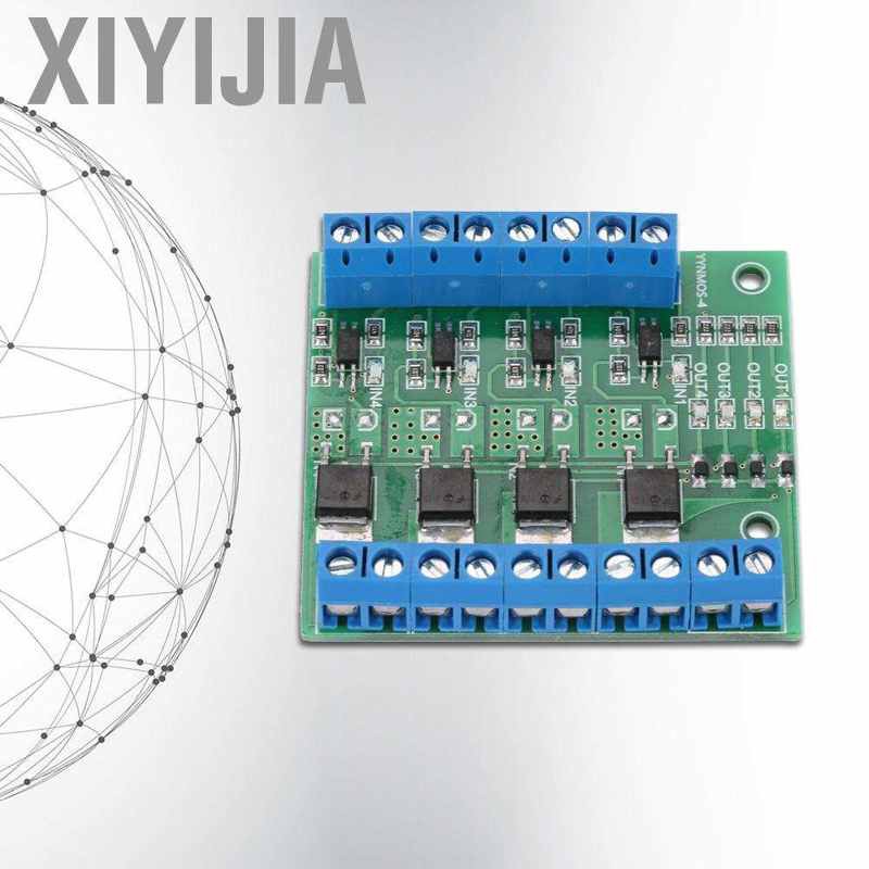 Xiyijia PWM 4CH MOS FET Module PLC Amplifier Circuit Board Driver 3-20V~3.7-27VDC