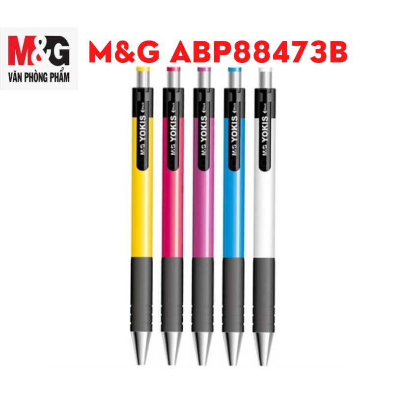 Bút Bi ABP88473B Đen 0.7mm phiên bản tiếng anh- 1 cây(giao màu ngẫu nhiên)