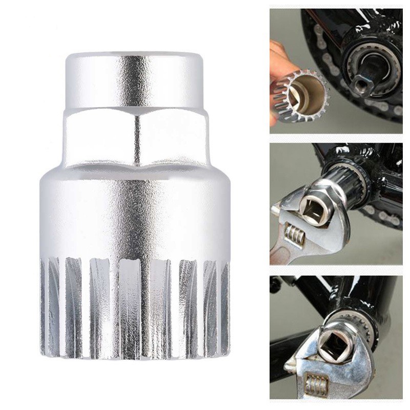 Công Cụ Sửa Chữa Xe Đạp Loại Bỏ Răng Dây Xích Dụng Cụ Kéo Trung Tâm Trục Dụng Cụ Bánh Đà Loại Bỏ Dây Xích Nói Cờ Lê