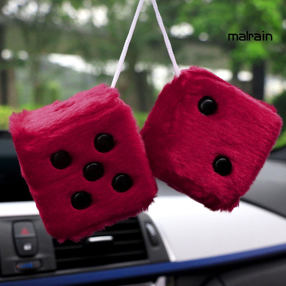 Xúc Xắc Nhồi Bông Mềm Mại Treo Trang Trí Xe Hơi