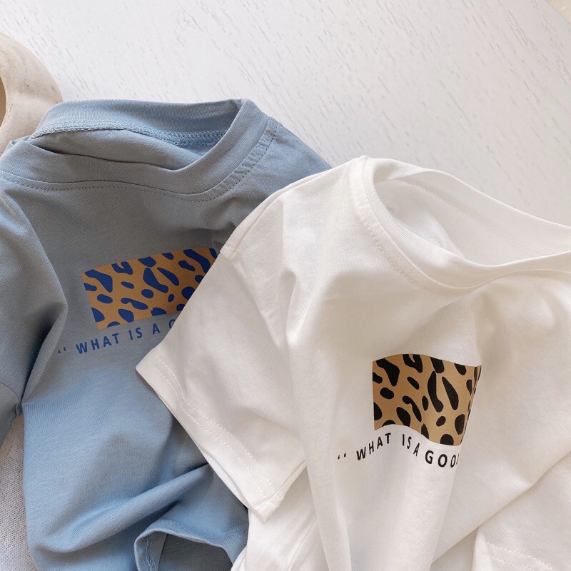 Áo thun trẻ em “WHAT IS A GOOD DAY” &lt;Free Ship&gt; Áo thun trơn cho bé style Hàn Quốc