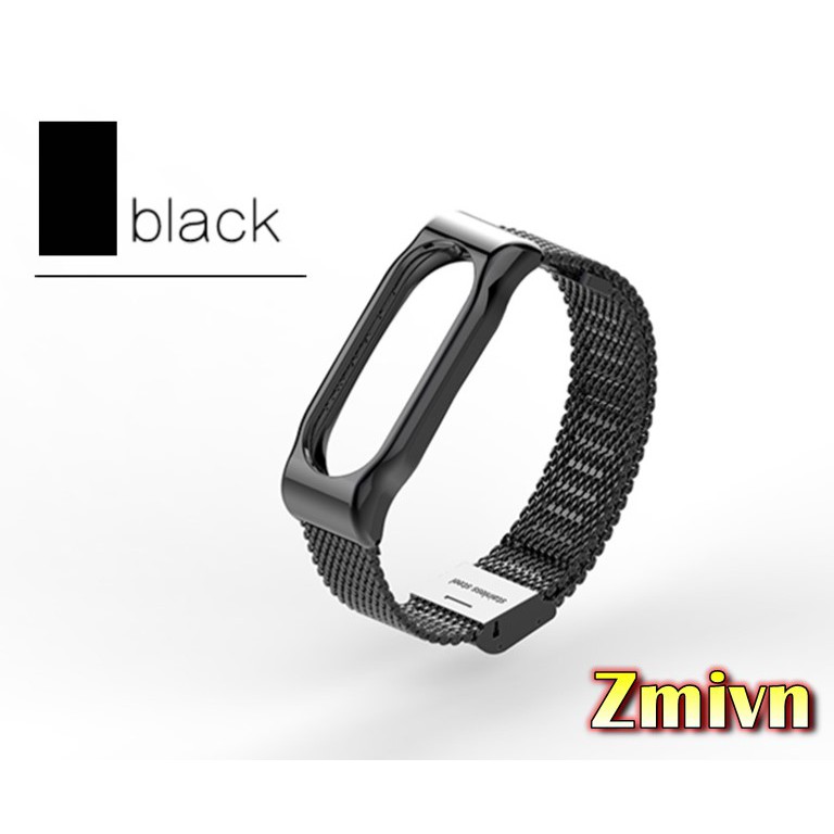 [Tặng dán màn] Dây đeo kim loại thay thế Xiaomi Miband 2