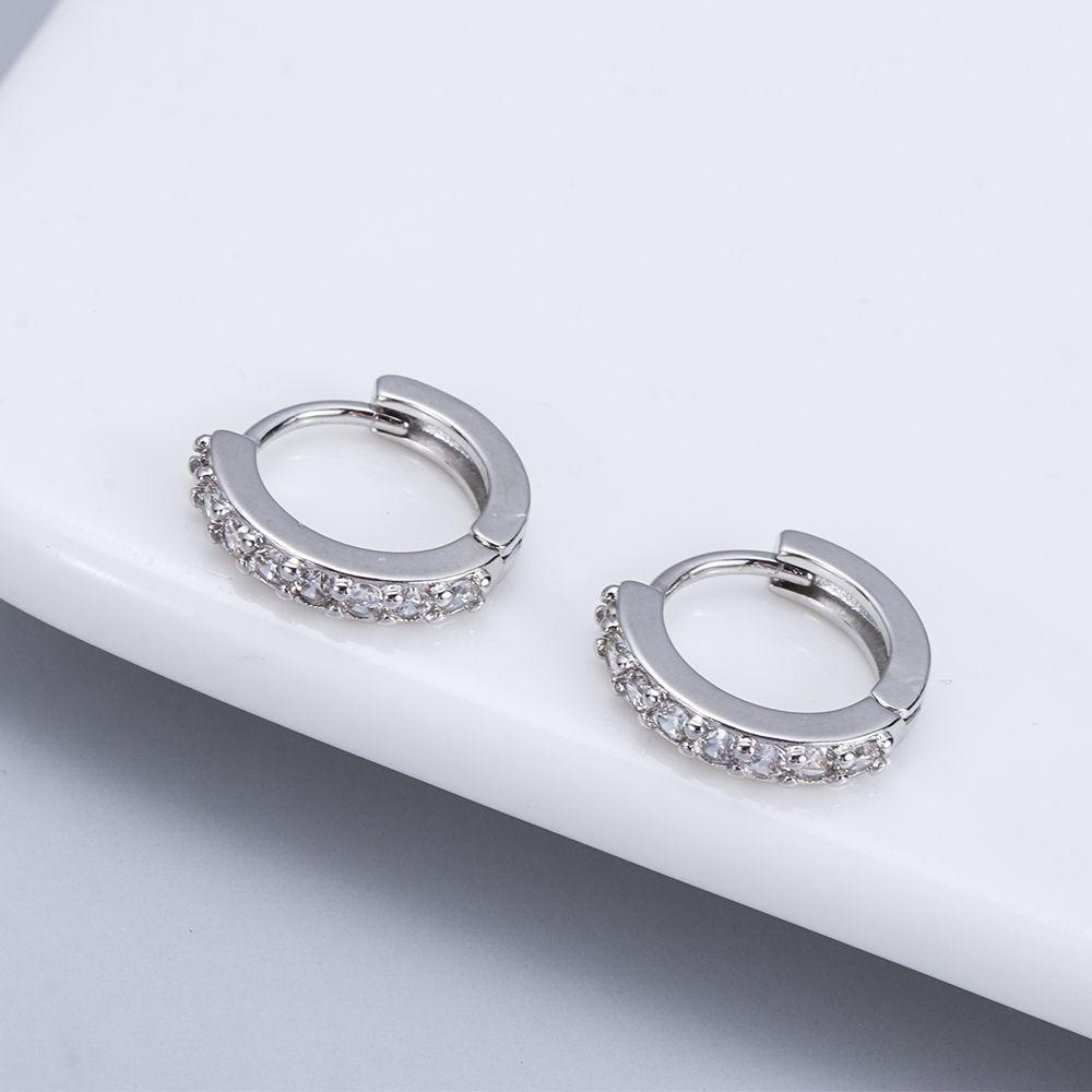 Khuyên Tai Đính Đá CZ Nhiều Màu Sắc Hình MELODG Dễ Thương|Khuyên Xỏ Mũi / Tai / Cơ Thể Trang Sức Vòng Tròn Màu Xanh Dương Cho Nam Và Nữ