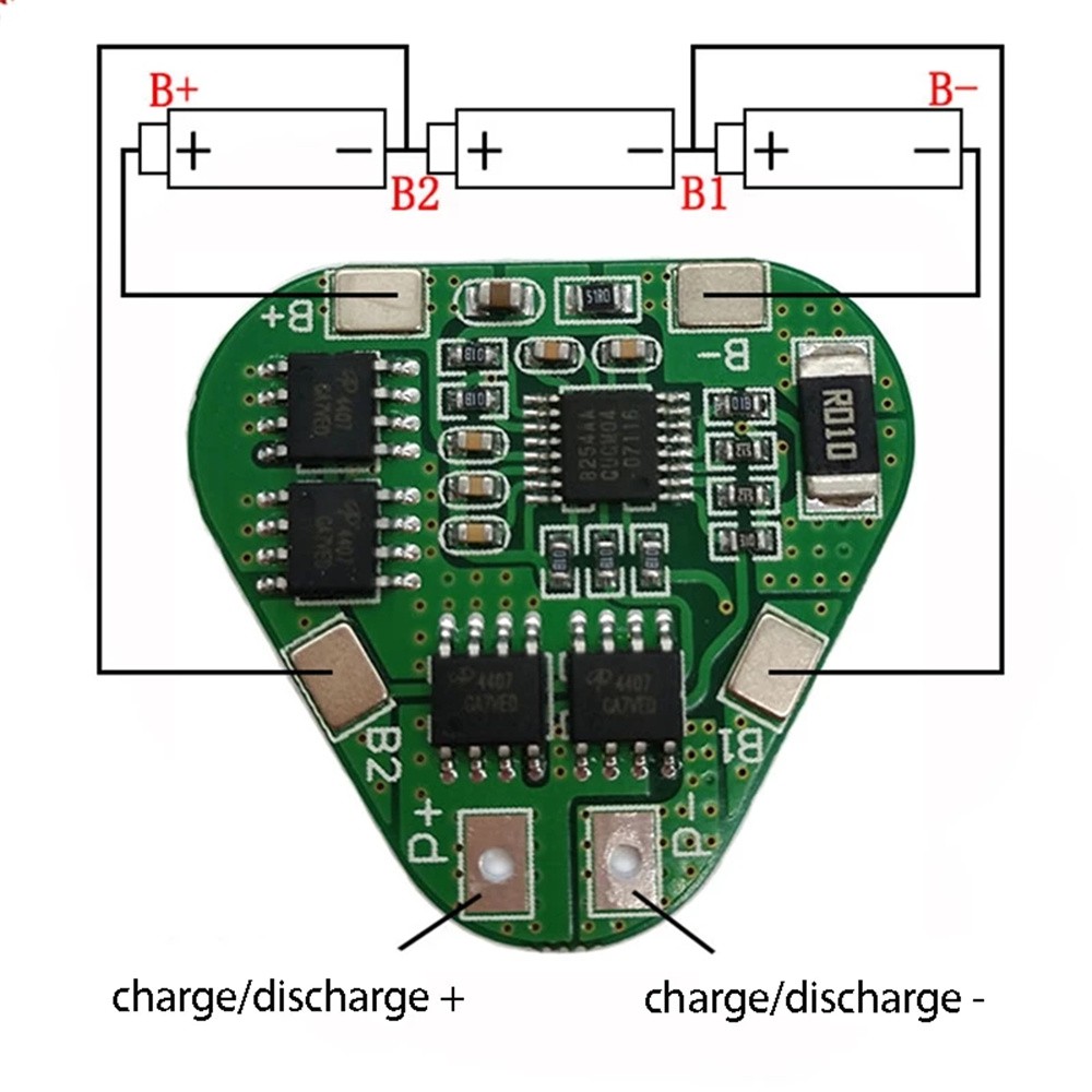 Bảng Mạch Bảo Vệ Pin Lithium 8a 3 Cell Bms Pccm 11.1v 12.6v 3s 12v 18650