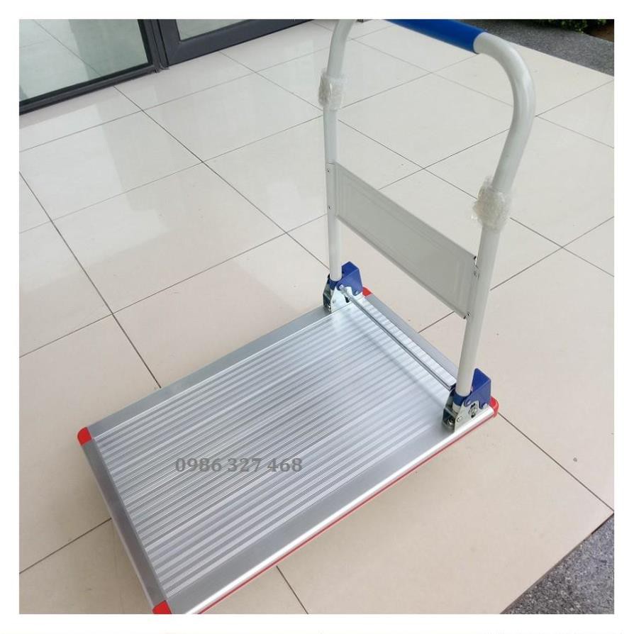 [FreeShip - Hàng Cao Cấp] Xe Đẩy Hàng 300kg, Xe Đẩy Bán Hàng 4 Bánh Maxkiwi- Siêu Bền, Sàn Aluminium Chống Gỉ