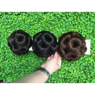 🔥tóc giả nữ🔥 combo tóc búi hoa trà