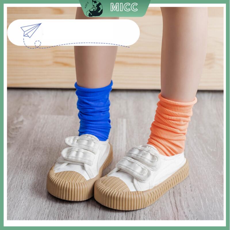 Đôi vớ trẻ em MICCYBC màu kẹo ngọt cho bé trai và bé gái 1-12 tuổi