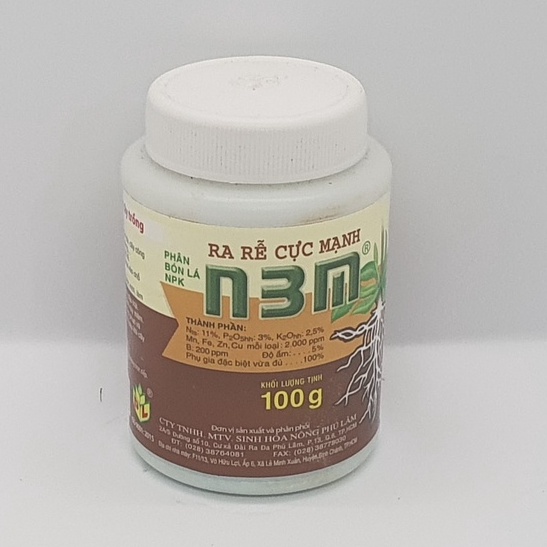 Thuốc kích rễ n3m  hộp 100g , kích ra rễ rất mạnh cho tất cả các loại cây trồng