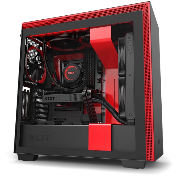 Vỏ Case NZXT H710i SMART Case (Mid Tower / Màu Trắng - Đen - Đỏ)