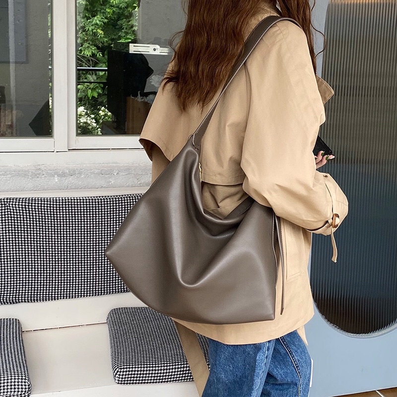 TÚI TOTE DA MỀM BASIC ĐEO CHÉO KÍCH THƯỚC LỚN