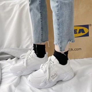 Giày Thể Thao Sneaker Nữ Trắng Cá Tính Full Box