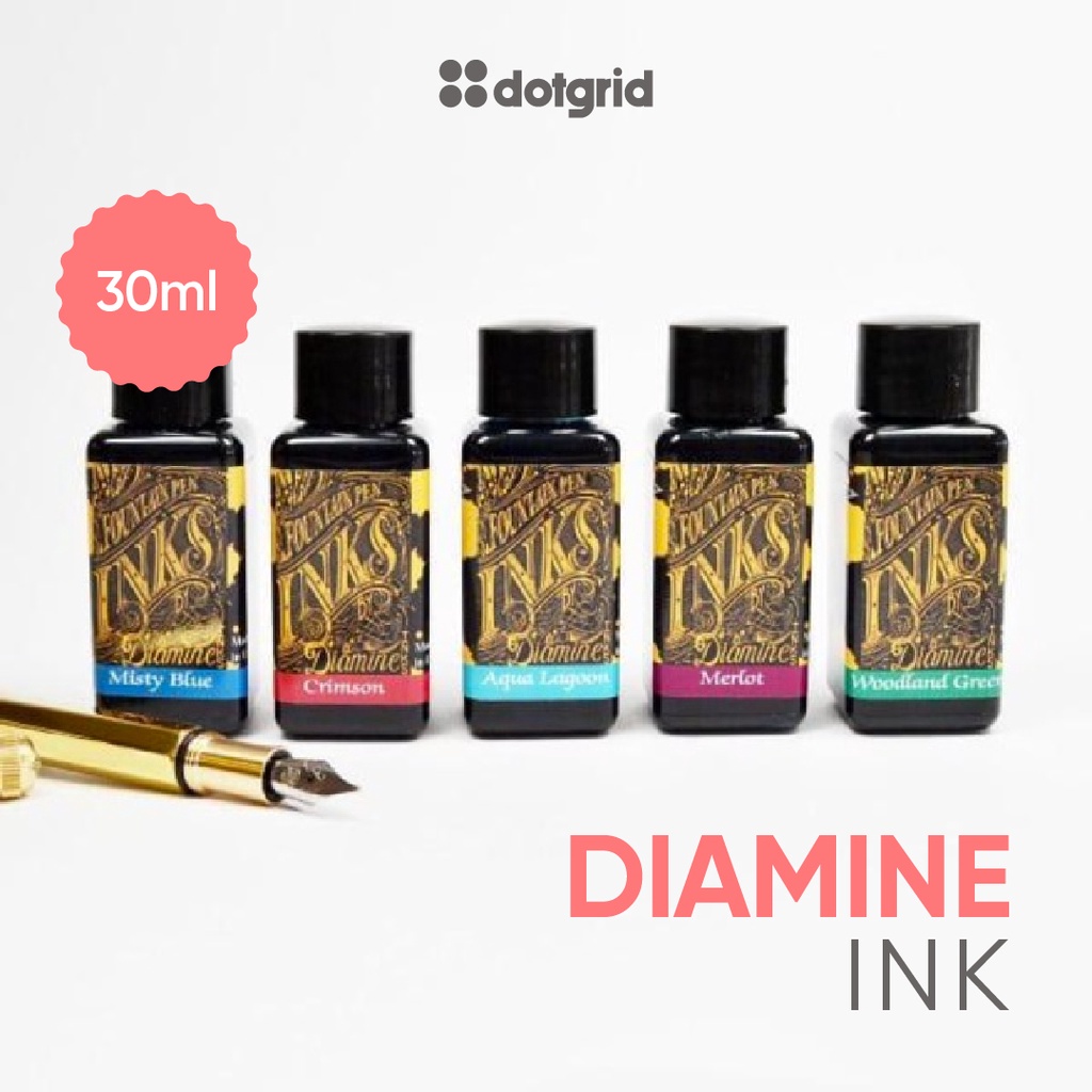 Bình mực Diamine 30ml Lọ Plastic nhiều màu tùy chọn